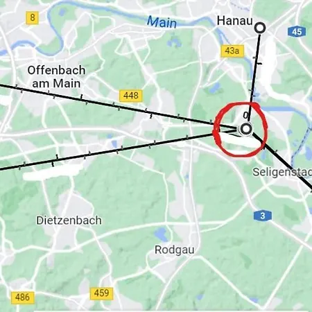 River View Near Frankfurt -- 3 Zimmer -- 4 Betten Und 1 Groesse Schlafcouch Hainburg Eksteriør billede
